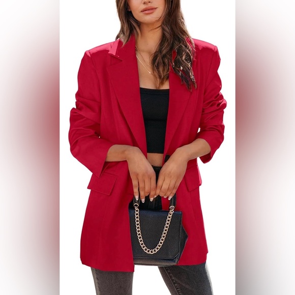 KIRUNDO Womens Blazer Long Sleeve Button With Pockets - Picture 4 of 7